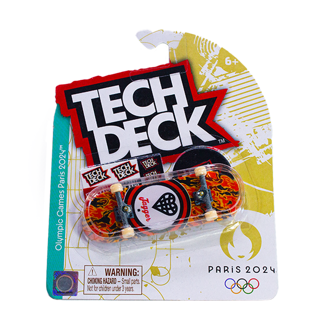 Tech Deck Olympic Games Paris 2024 Jagger Eaton fingerboard colección gráficos skateboarding