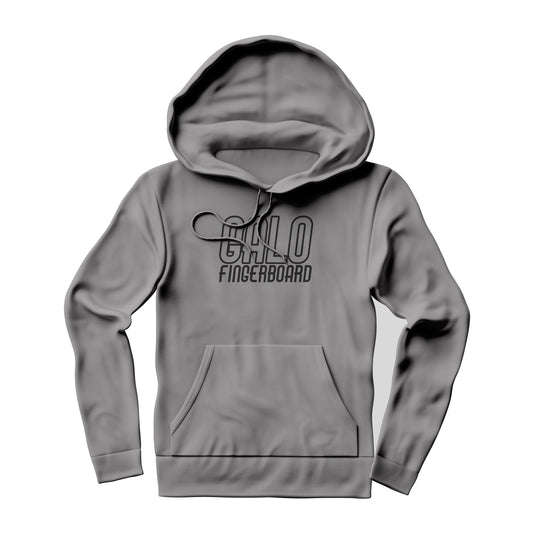 Poleron Galo Gris - Estampado negro