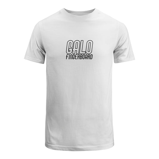 Galo White T-shirt - GALO FINGERBOARD Black