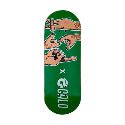 Deck fingerboard Galo Asi Berlin Ceaflip collab tabla artesanal Chile