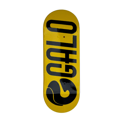 Deck fingerboard Galo Team Model amarillo tabla artesanal madera prensada Chile