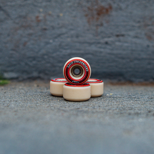 Ruedas fingerboard Piro x Galo beige tan collab exclusiva edición limitada Chile