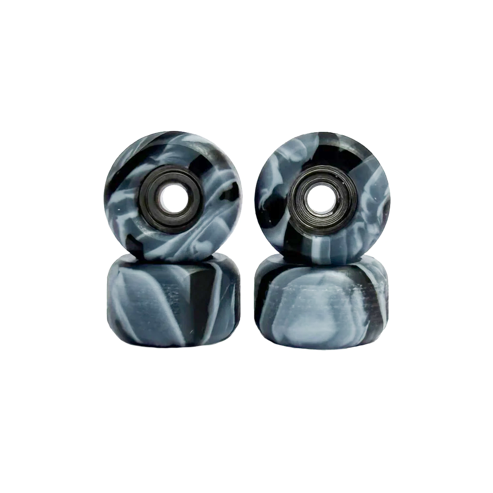 Ruedas fingerboard Swirl negras diseño clásico Galofingerboard Chile alta calidad