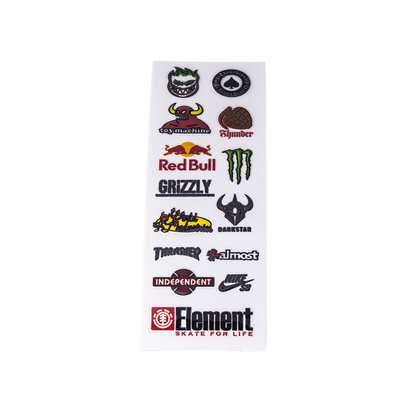 Mini Stickers Tributos Marcas de Skate